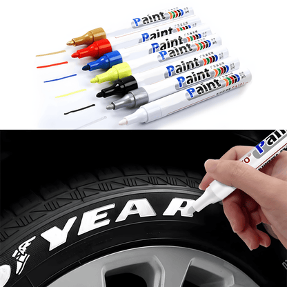 Tire Lettering Paint Pen – Waterproof & Permanent