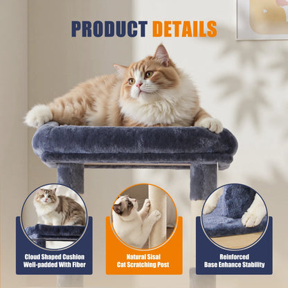 JHK Multi Level Cat Tree Tower for Indoor Cats Sisal