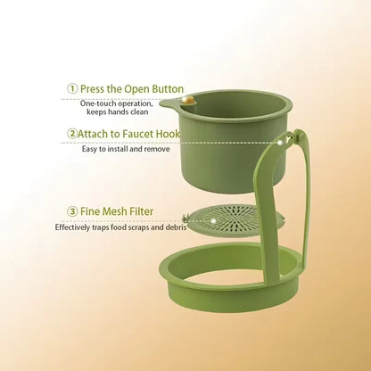 Press-Type Drain Basket: